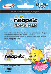 $15 Unboxed Yellow Kacheek Neocash Card