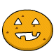 Chocolate Jack-O-Lantern Chip Cookie