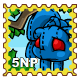 The Discarded Magical Blue Grundo Plushie of Prosperity Stamp - r101